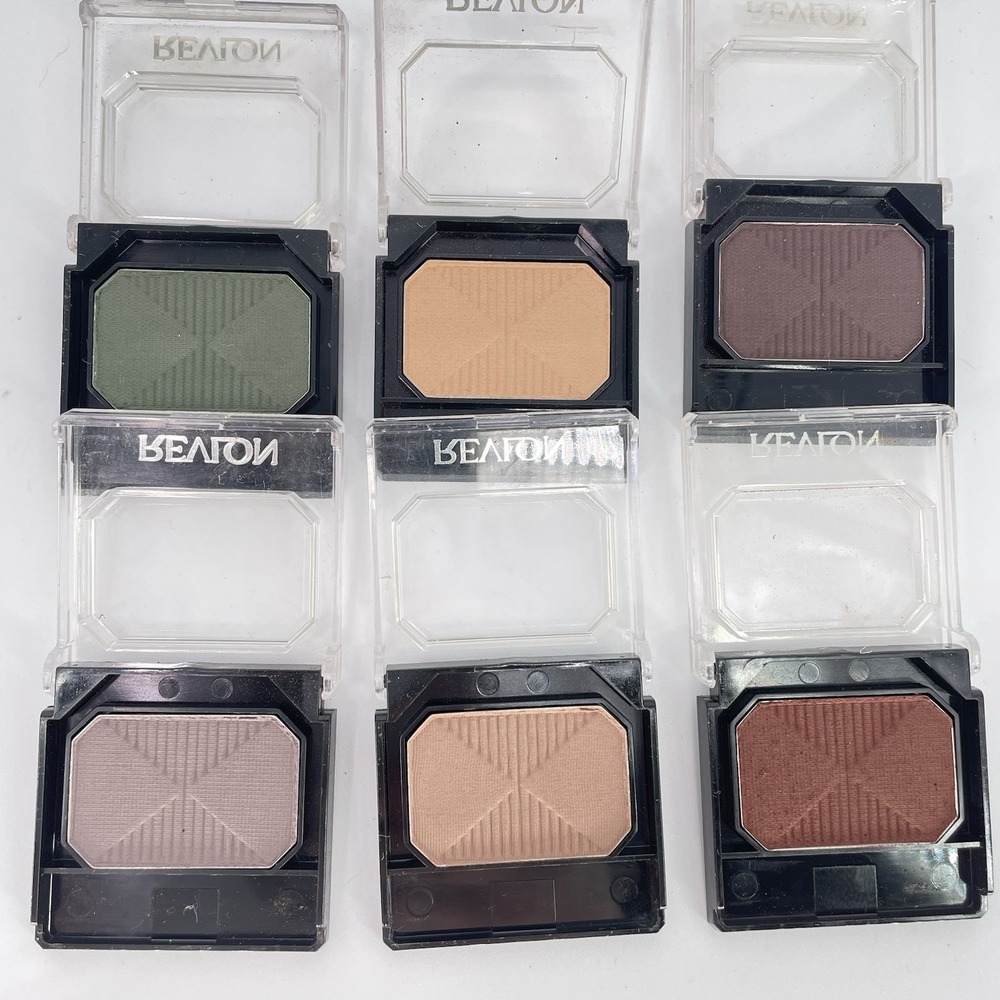 Vintage Revlon Custom Eyes Eyeshadow Lot‎ Of 6 Single Matte Colors Rare New